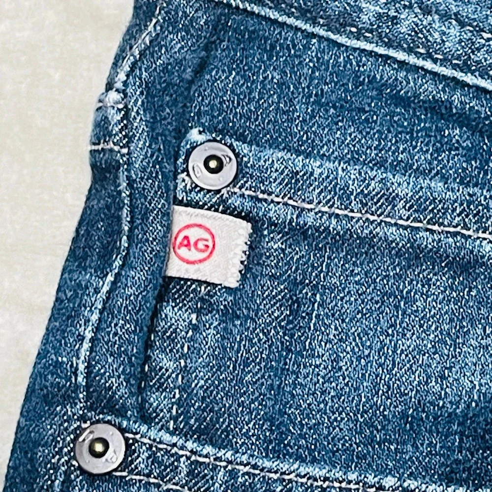 AG Adriano Goldschmied Denim 360 Straight Leg Jeans Indigo Stretch Made in Japan